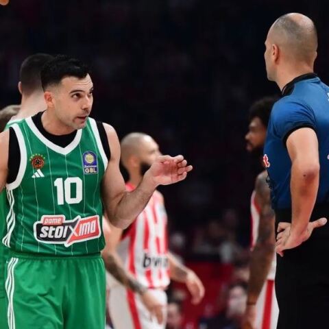 Τι κατέγραψαν οι ρέφερι του Game 2 στο φύλλο αγώνα για τα όσα είπε προς εκείνους ο Κώστας Σλούκας