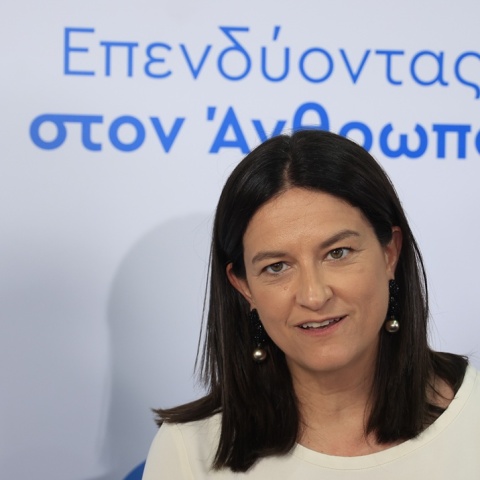 Η υπουργός Εργασίας, Νίκη Κεραμέως