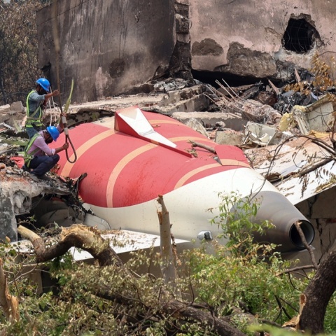 Το σημείο της συντριβής του αεροσκάφους