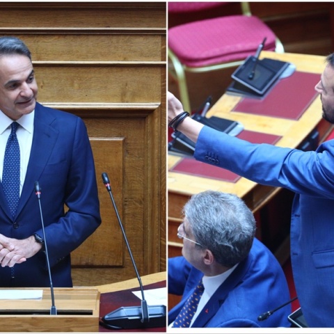 Κυριάκος Μητσοτάκης και Νίκος Παππάς