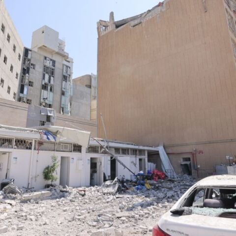 Εικόνες από το βομβαρδισμένο νοσοκομείο στο Ισραήλ