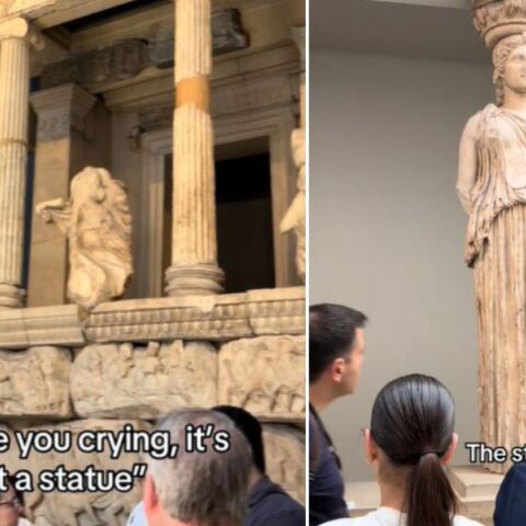 TikToker δακρύζει στο Βρετανικό Μουσείο μπροστά στην Καρυάτιδα - Χρήστες των social media απαιτούν: «Επιστρέψτε τη στην Ελλάδα - Την περιμένουν οι αδελφές της».