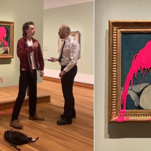 Ακτιβιστής για το κλίμα έριξε ροζ μπογιά σε πίνακα του Πικάσο στο Μουσείο του Μόντρεαλ - Μέλος της ομάδας Last Generation Canada - Το βίντεο του βανδαλισμού