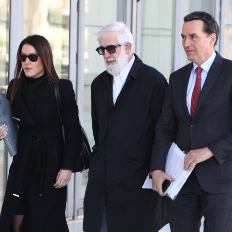 Ο Μιχάλης Δημητρακόπουλος στη δίκη του Πέτρου Φιλιππίδη