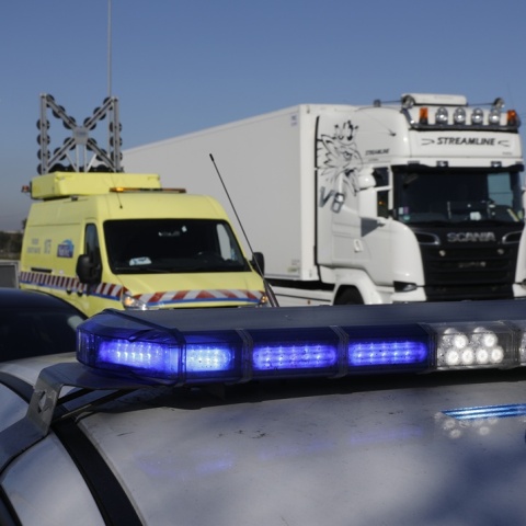 Στιγμιότυπο από καραμπόλα αυτοκινήτων