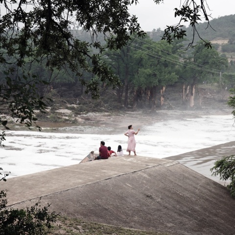 Στιγμιότυπο από πλημμυρισμένο τοπίο στο Τέξας
