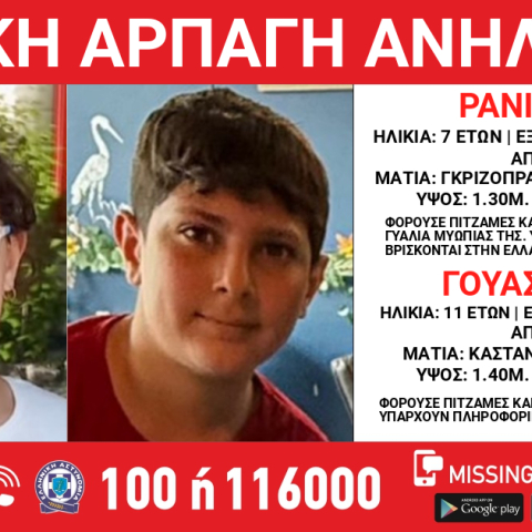 Συναγερμός για την αρπαγή δύο παιδιών από το Βέλγιο - Πληροφορίες ότι έφτασαν στην Πάτρα