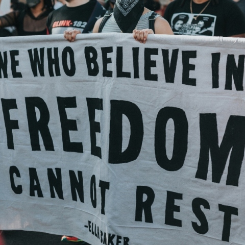 Διαδήλωτες για ελευθερία