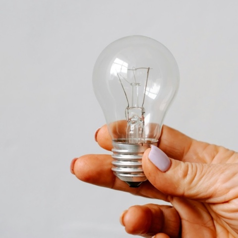 Λάμπα που την κρατά χέρι