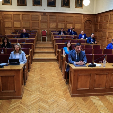 Στιγμιότυπο από την τελευταία συνεδρίαση της Προανακριτικής