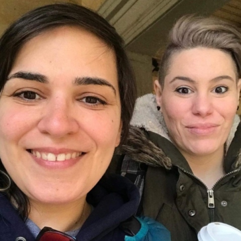 Η Ντέμη Γεωργίου και η πρώην σύντροφός της Άλκηστις Αλεξανδράτου