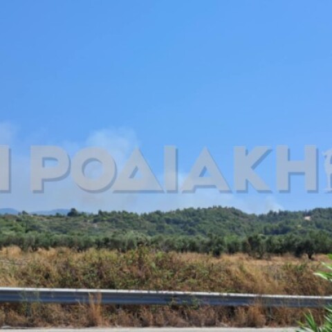 Φωτιά τώρα στη Ρόδο - Καίει περιοχή ανάμεσα σε δύο χωριά