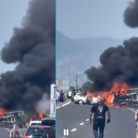 Τραγωδία στην Εγνατία Οδό: Τρία άτομα απανθρακώθηκαν μετά από σύγκρουση φορτηγού με ΙΧ