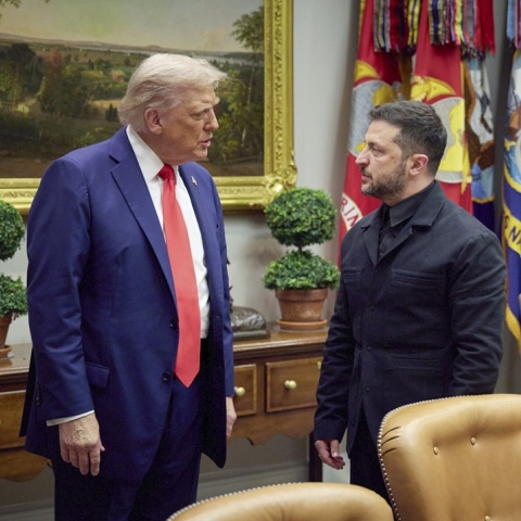 Ντόναλντ Τραμπ και Βολοντίμιρ Ζελένσκι
