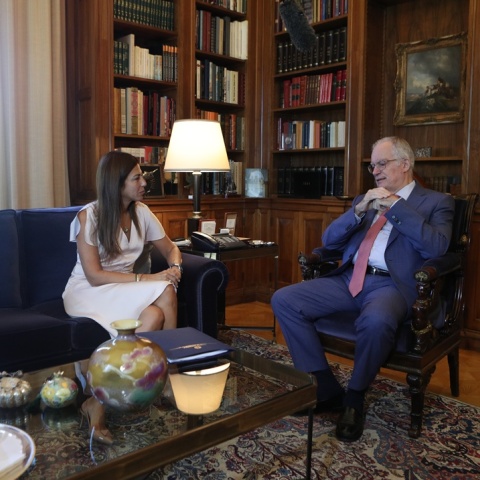 Σοφία Ζαχαράκη και Κωνσταντίνος Τασούλας