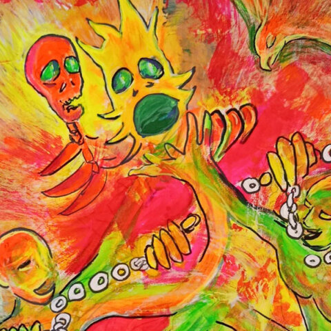 Λεπτομέρεια έργου, Καλογεροπούλους Γεωργίας: Φωτιά Αέρας