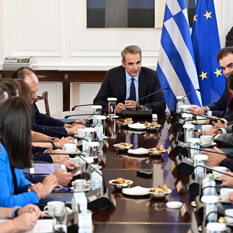 Στιγμιότυπο από συνεδρίαση του Υπουργικού Συμβουλίου