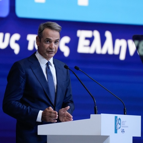 Ο Κυριάκος Μητσοτάκης στην 89η ΔΕΘ