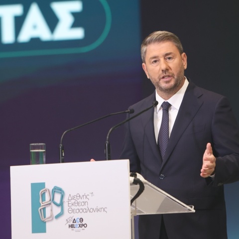 Ο Νίκος Ανδρουλάκης στην 89η ΔΕΘ