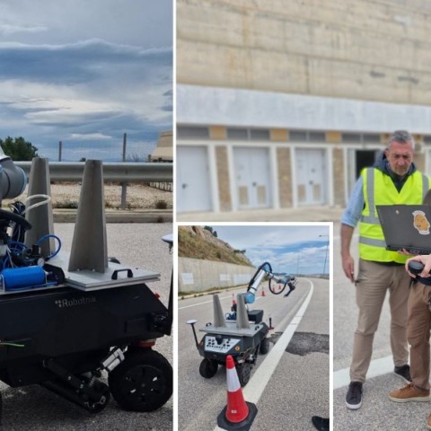 Ρομποτικό σύστημα με τεχνητή νοημοσύνη δοκιμάζεται πιλοτικά στην Ολυμπία Οδό, επιδιορθώνοντας βλάβες και ενισχύοντας την οδική ασφάλεια.