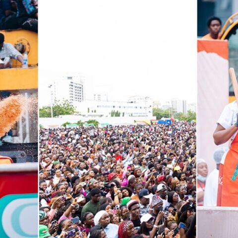 Η Νιγηριανή σεφ Χίλντα Μπάτσι έσπασε το ρεκόρ Guinness μαγειρεύοντας το μεγαλύτερο τζόλοφ ρύζι στον κόσμο, βάρους 8.780 κιλών