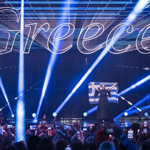 Η Κλαυδία στη σκηνή της Eurovision 2025