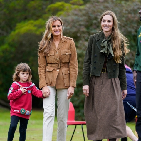 Κέιτ Μίντλετον και Μελάνια Τραμπ στην πρώτη τους συνάντηση σε εξαιρετικό κλίμα