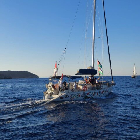 Πλοίο του March to Gaza Greece