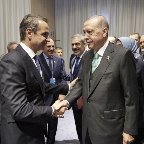 Κυριάκος Μητσοτάκης και Ρετζέπ Ταγίπ Ερντογάν