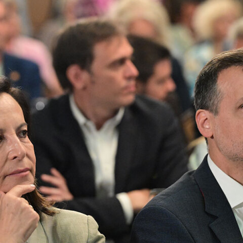 Άννα Διαμαντοπούλου και Χάρης Δούκας σε εκδήλωση του ΠΑΣΟΚ - Κινήματος Αλλαγής © ΤΑΤΙΑΝΑ ΜΠΟΛΑΡΗ/EUROKINISSI