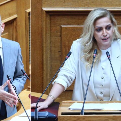 Ο Κώστας Μπάρκας κατήγγειλε ότι η Ραλλία Χρηστίδου τον απείλησε με ξυλοδαρμό στη Βουλή - «Αν ξαναγελάσεις θα σου σπάσω τα μούτρα», φέρεται να είπε.