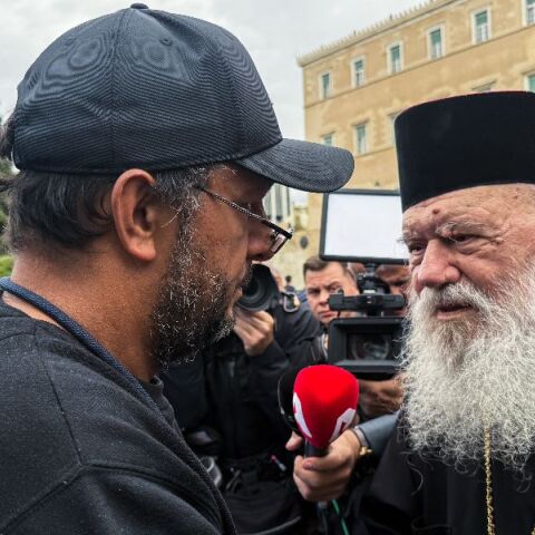 Ο Αρχιεπίσκοπος Ιερώνυμος επισκέφθηκε τον Πάνο Ρούτσι: Όπου υπάρχει πόνος πρέπει να είμαστε κοντά