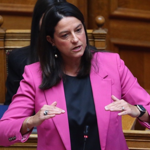 Η υπουργός Εργασίας, Νίκη Κεραμέως