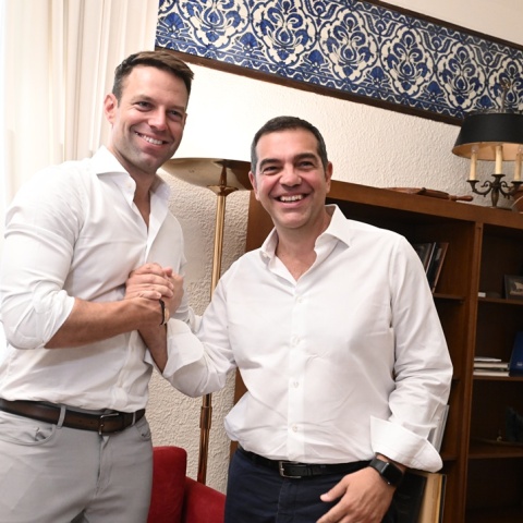 Στέφανος Κασσελάκης και Αλέξης Τσίπρας