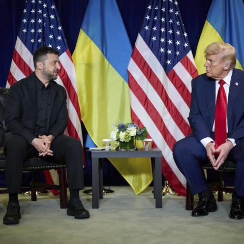 Ντόναλντ Τραμπ και Βολοντίμιρ Ζελένσκι