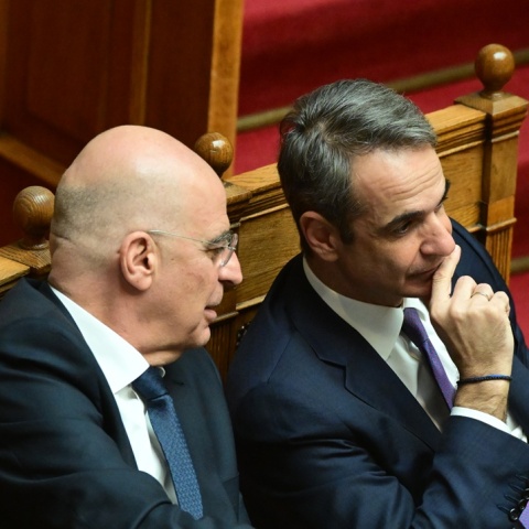 Κυριάκος Μητσοτάκης και Νίκος Δένδιας