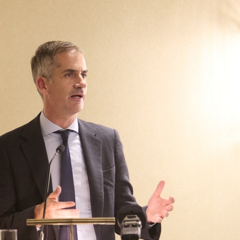 Ο Κώστας Μπακογιάννης στην εκδήλωσή του