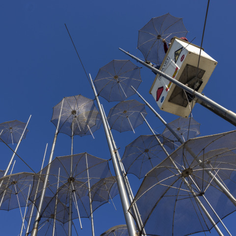 Η απομάκρυνση των «Ομπρελών» από τη Θεσσαλονίκη