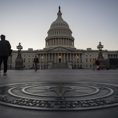 Το κτίριο του Καπιτωλίου των Ηνωμένων Πολιτειών κατά τη διάρκεια της 35ης ημέρας του συνεχιζόμενου Shutdown της ομοσπονδιακής κυβέρνησης στην Ουάσινγκτον,