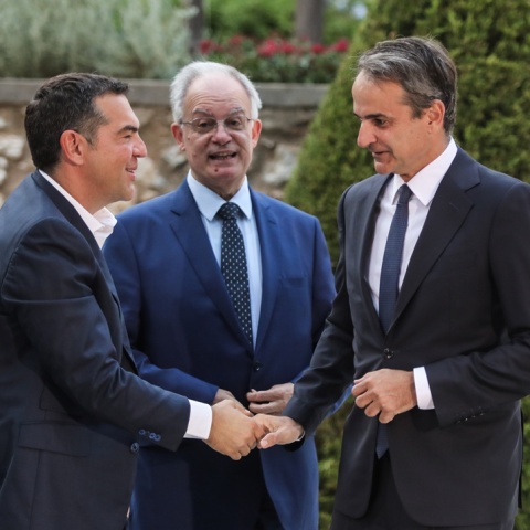 Κυριάκος Μητσοτάκης και Αλέξης Τσίπρας