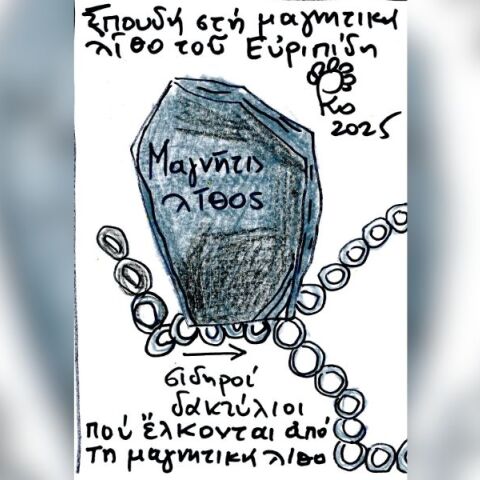 Πλάτωνος, Ίων. 533d – 534b: Η θεία δύναμις, το θείον δαιμόνιον που κινεί τον καλλιτέχνη