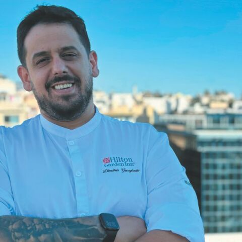 O executive chef του Hilton, Δημήτρης Γεωργιάδης