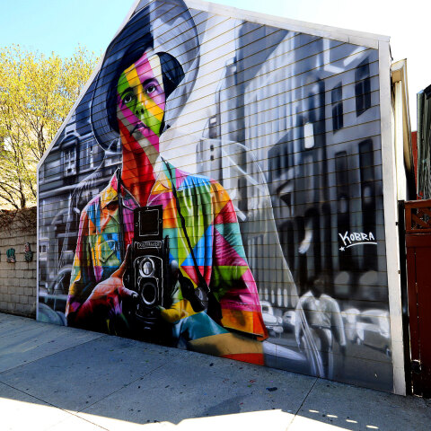 Mural με τη Βίβιαν Μάιερ στο Σικάγο © Raymond Boyd/Getty Images