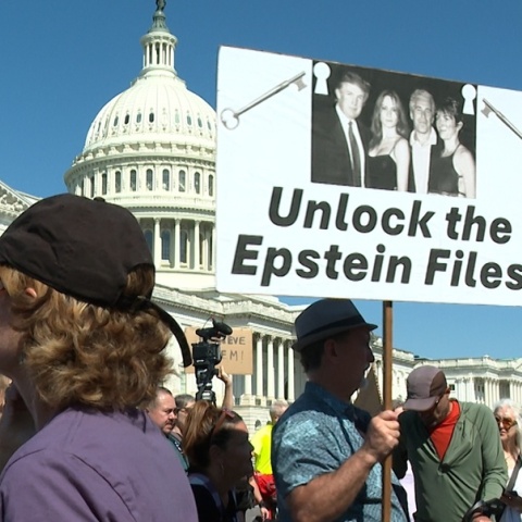 Διαμαρτυρία υπέρ της δημοσιοποίησης των αρχείων Έπσταϊν