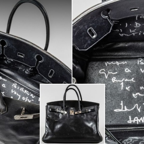 Τσάντα Birkin της Τζέιν Μπίρκιν πωλήθηκε σε δημοπρασία του Sotheby’s στο Άμπου Ντάμπι για 2,45 εκατ. ευρώ - Έφερε χειρόγραφες επιγραφές της