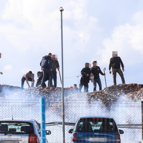 Αγρότες που συμμετείχαν στα επεισόδια στο Ηράκλειο Κρήτης 