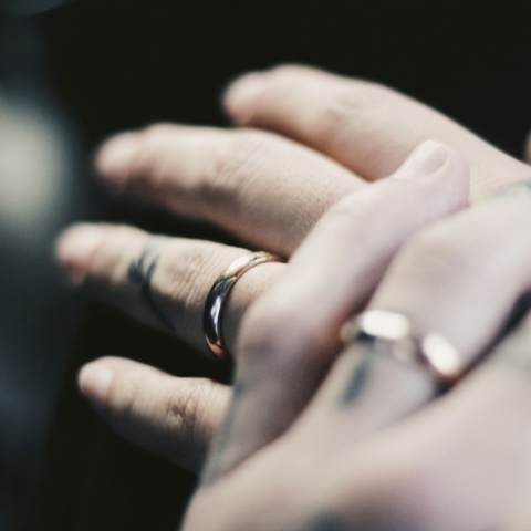 Χέρια ζευγαριού