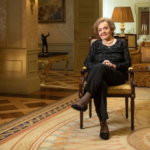 H Κική Μορφωνιού το 2023 στα γυρίσματα του ντοκιμαντέρ Κάλλας 