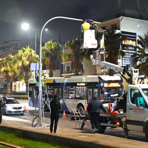 Στιγμιότυπο από την τοποθέτηση των έξυπνων καμερών