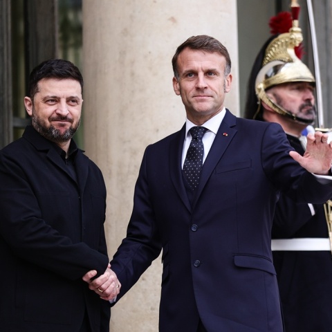 Βολοντίμιρ Ζελένσκι και Εμανουέλ Μακρόν